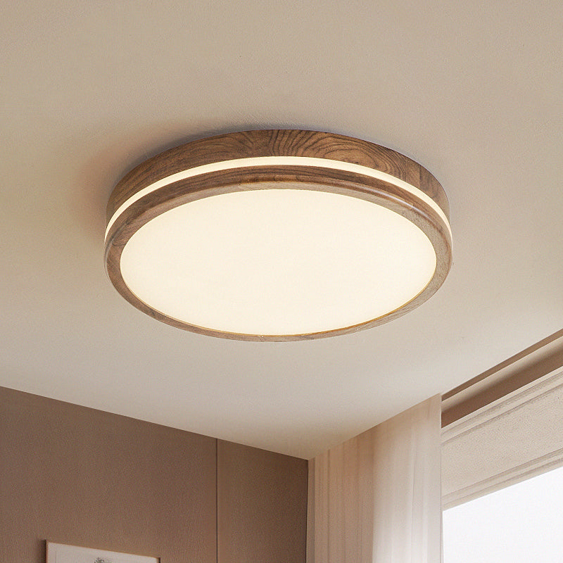 Modern minimalist wood ceiling light