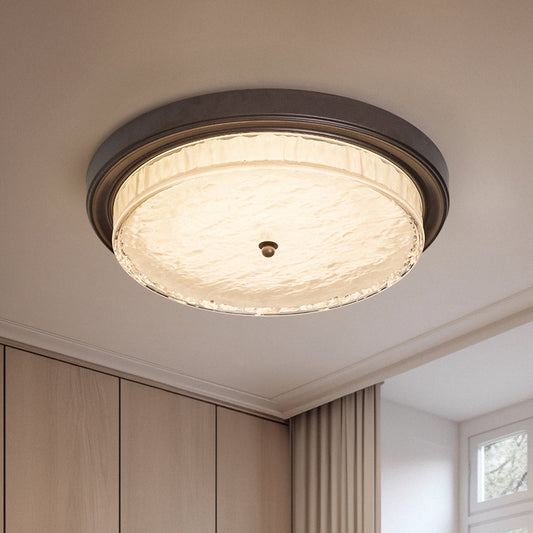 Bronze and Glass Round LED Ceiling Light no.24074