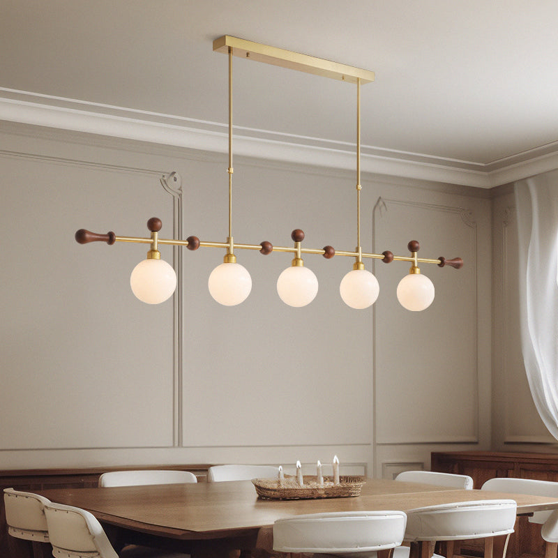 Brass Globe Dining Pendant