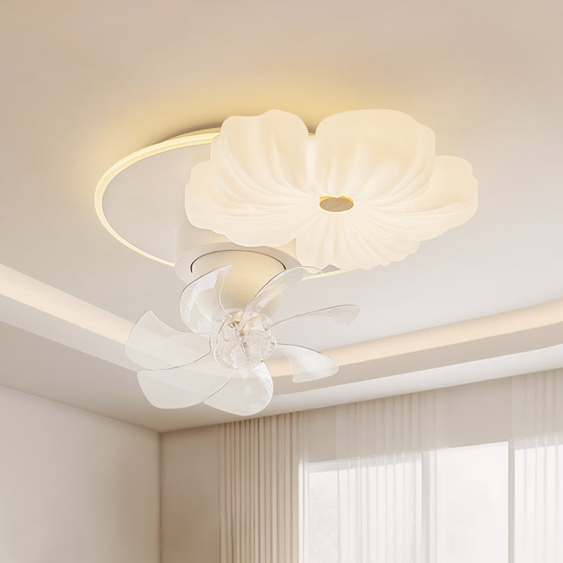 Modern Flower LED Ceiling Fan With Remote no.9670