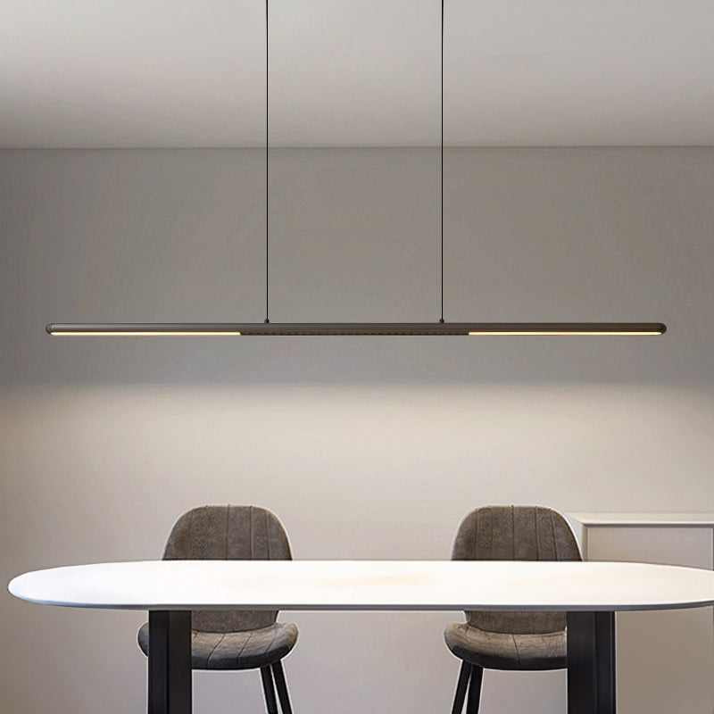 Sleek linear dining pendant