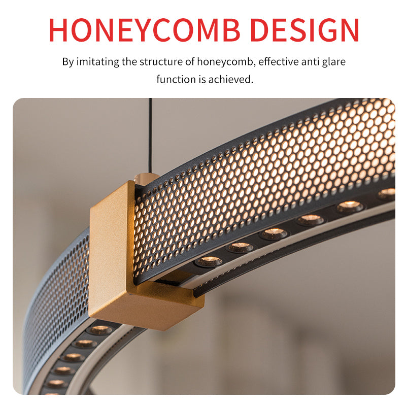 Honeycomb design for anti-glare lighting