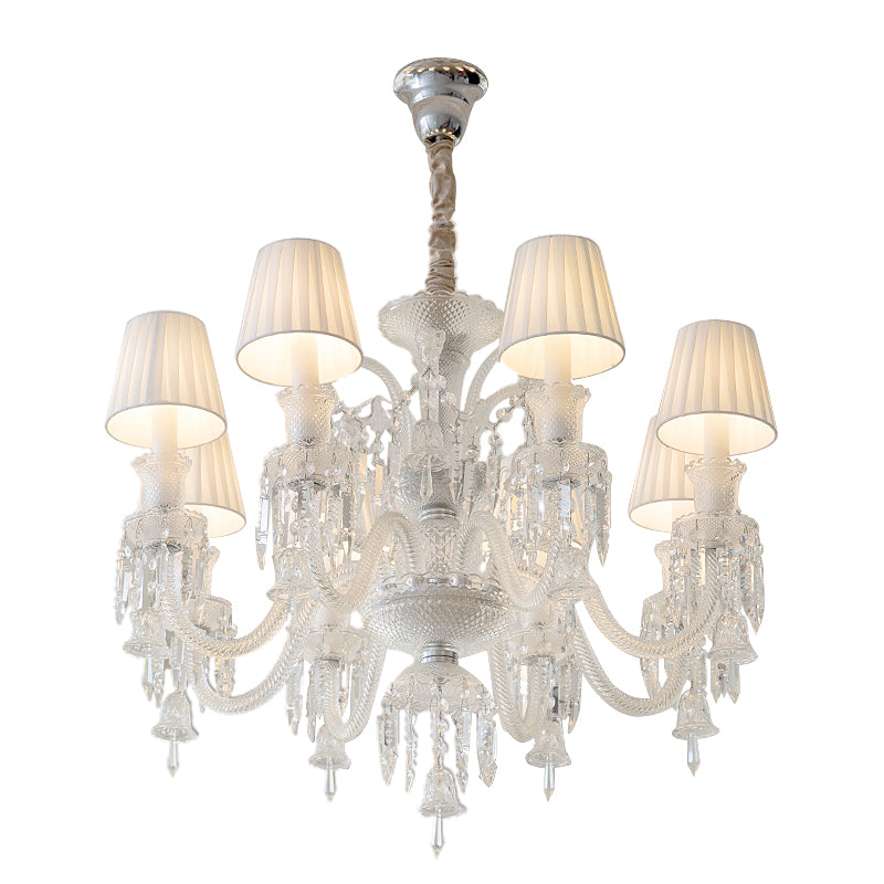 Elegant French chandelier white background image