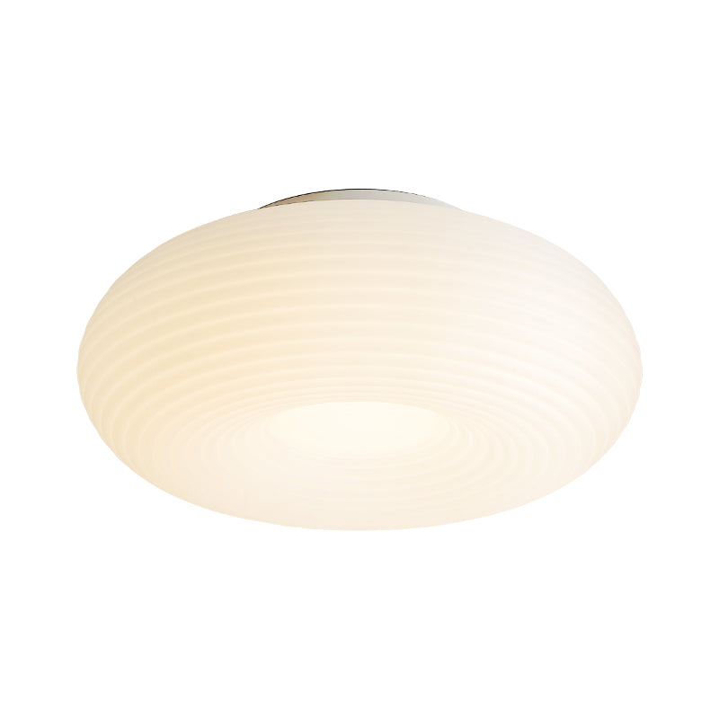 White Modern 7 7/8" Wide Round Ceiling Light no.9386