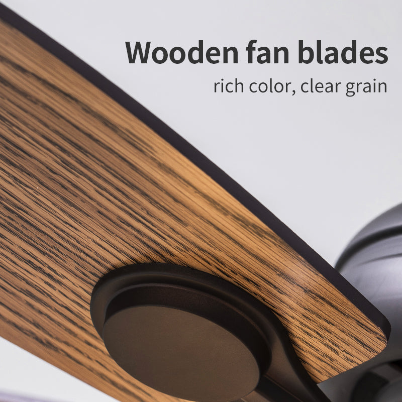 Wooden fan blades detail