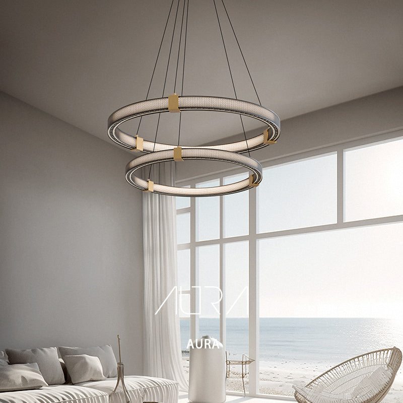 Modern minimalist ring chandelier