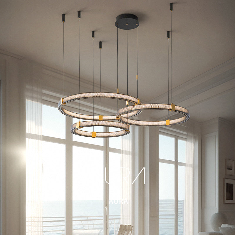 Modern minimalist ring chandelier