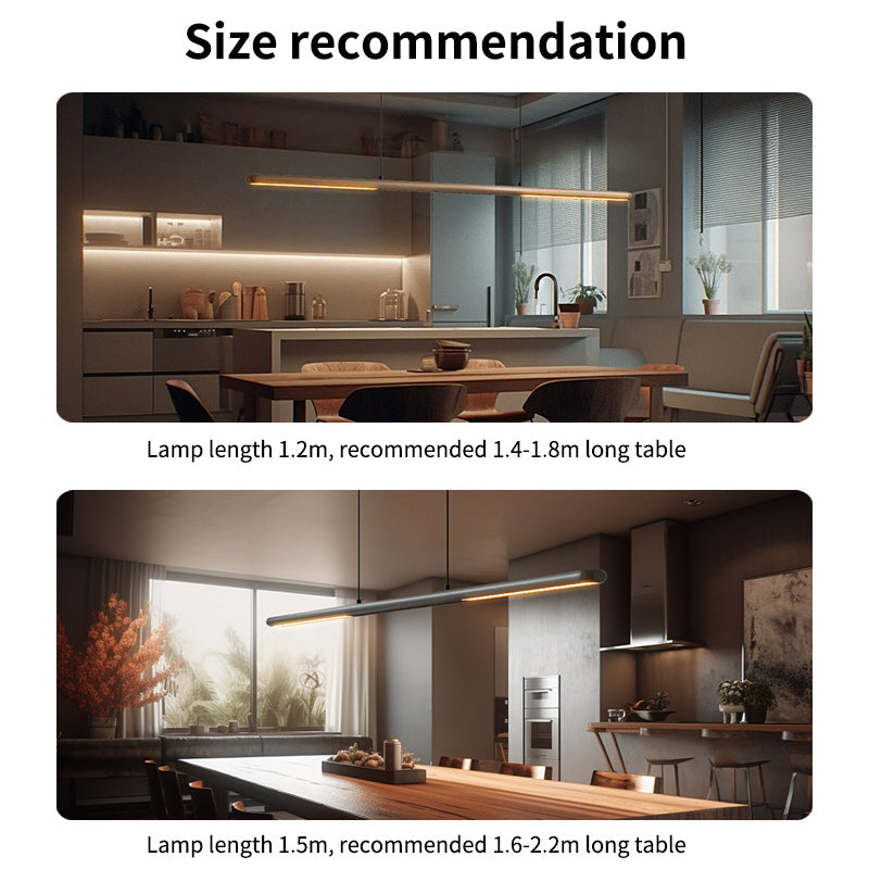 Dining light size guide