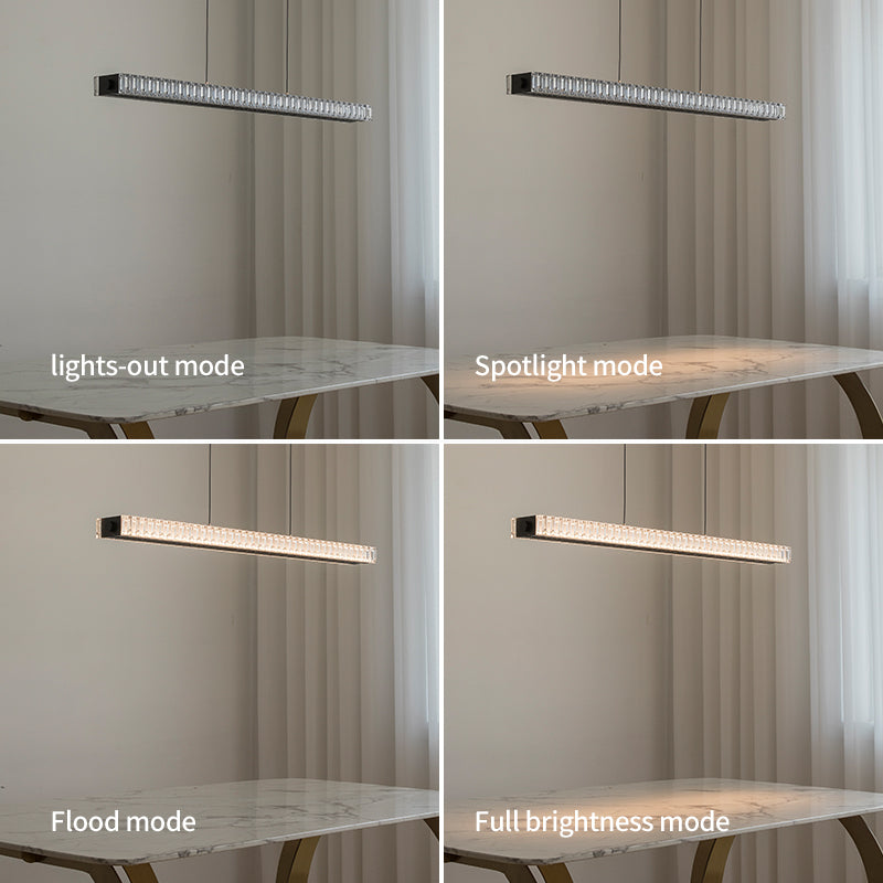 Multifunctional dining pendant light modes