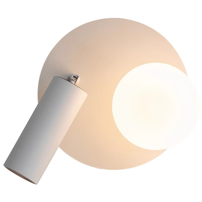 Modern adjustable wall lamp with white background