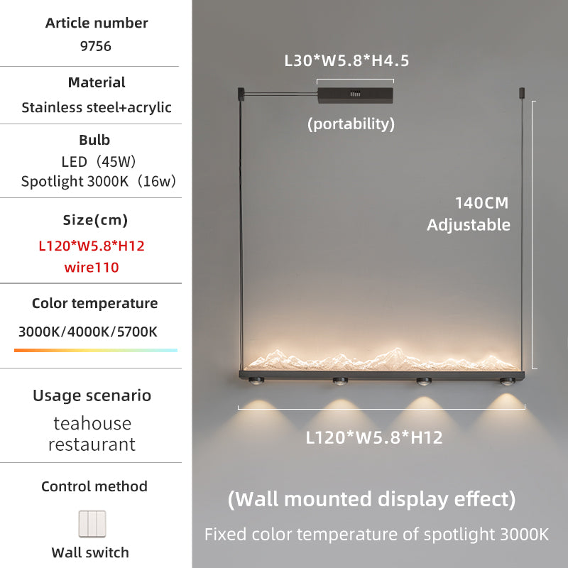 Iceberg dining light spec