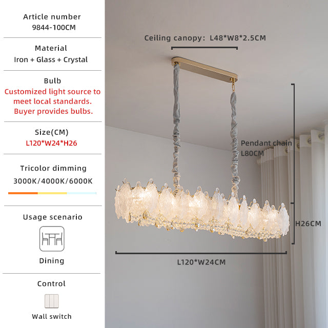 Luxury crystal chandelier 120cm size