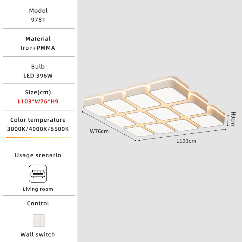 76cm square ceiling light