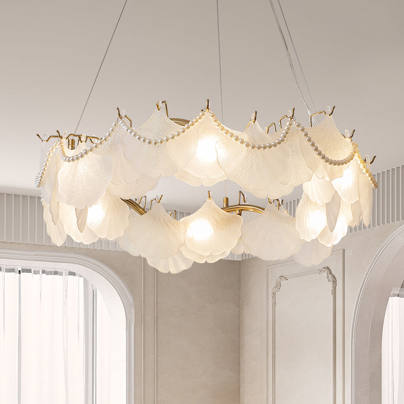 Ginkgo leaf chandelier, elegant and luxurious