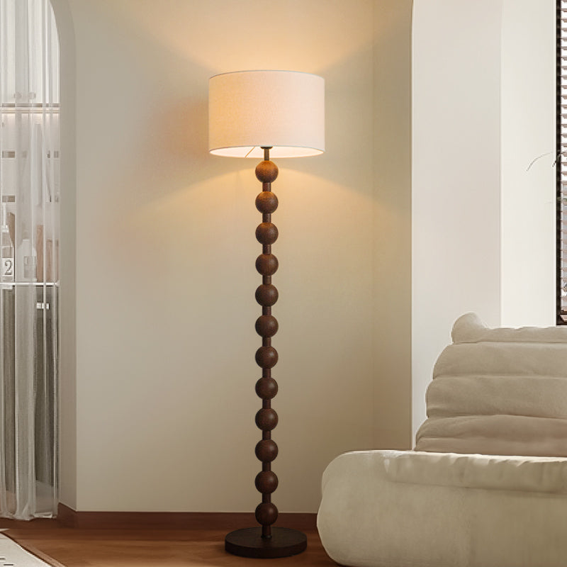 Vintage beaded floor lamp