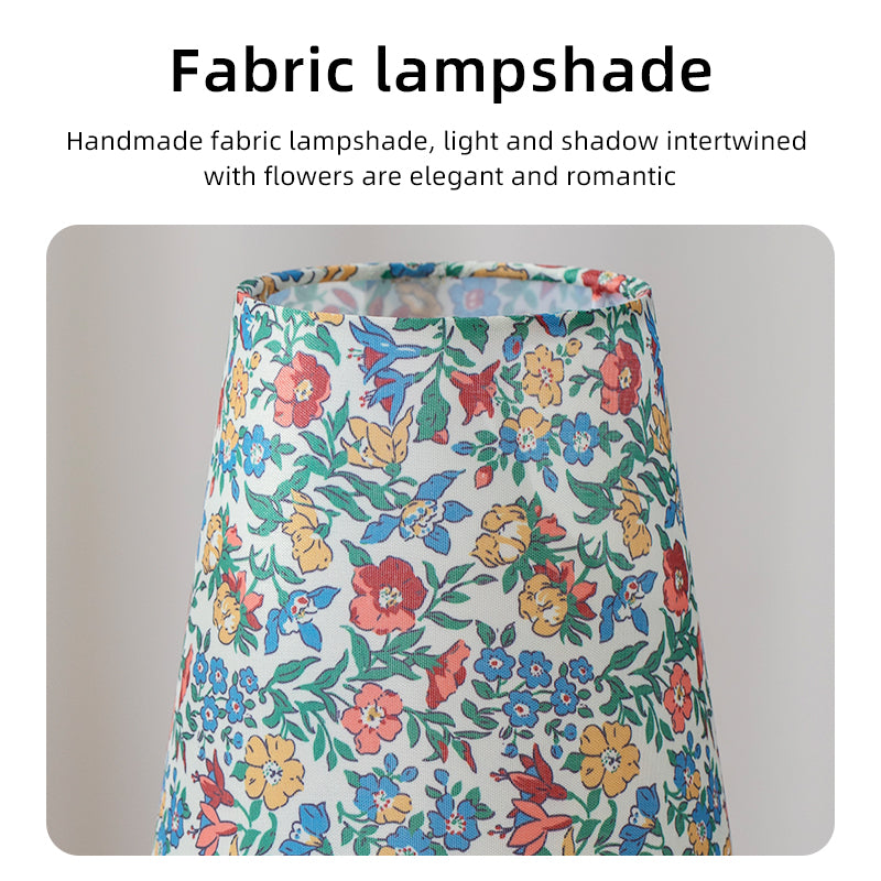 Handcrafted floral lampshade