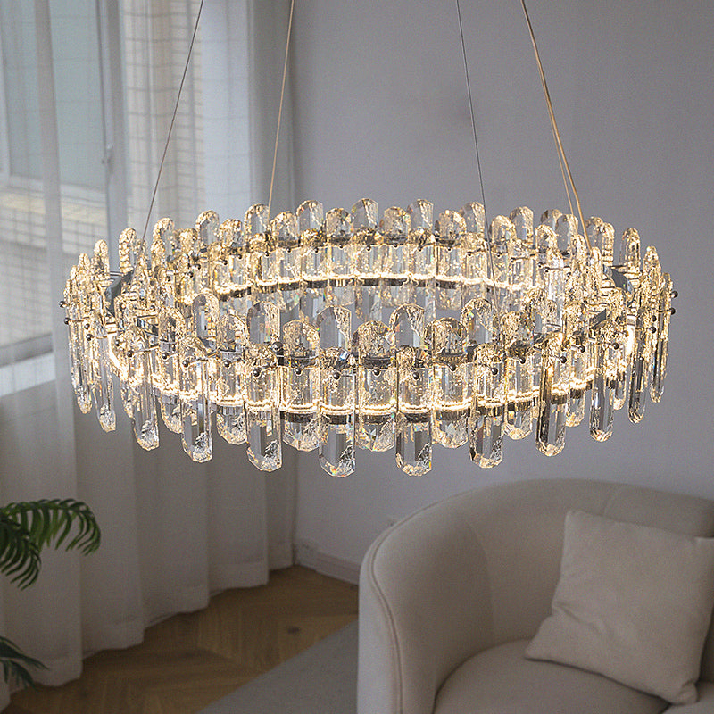 Chrome Crystal Chandelier - Modern Luxury Light 6-Sizes Available no.9618