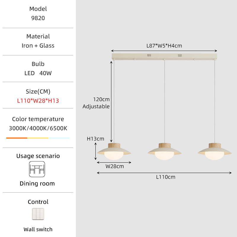 Three-head Dining Pendant Light