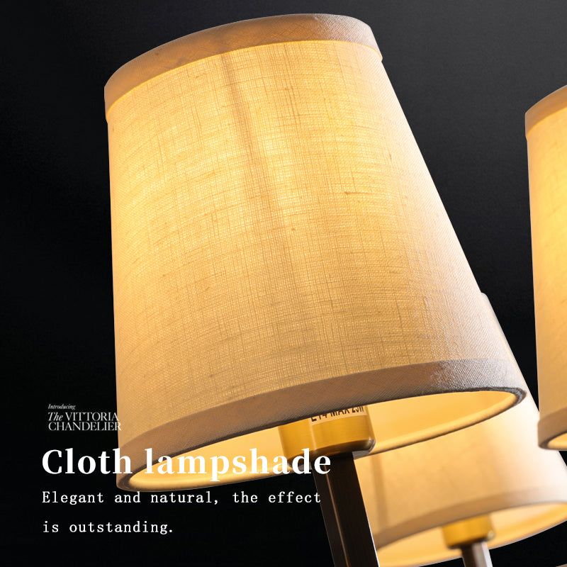 Cloth lampshade: Elegant and natural