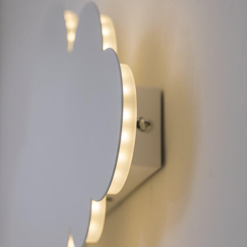 Detail of cloud wall light fixture