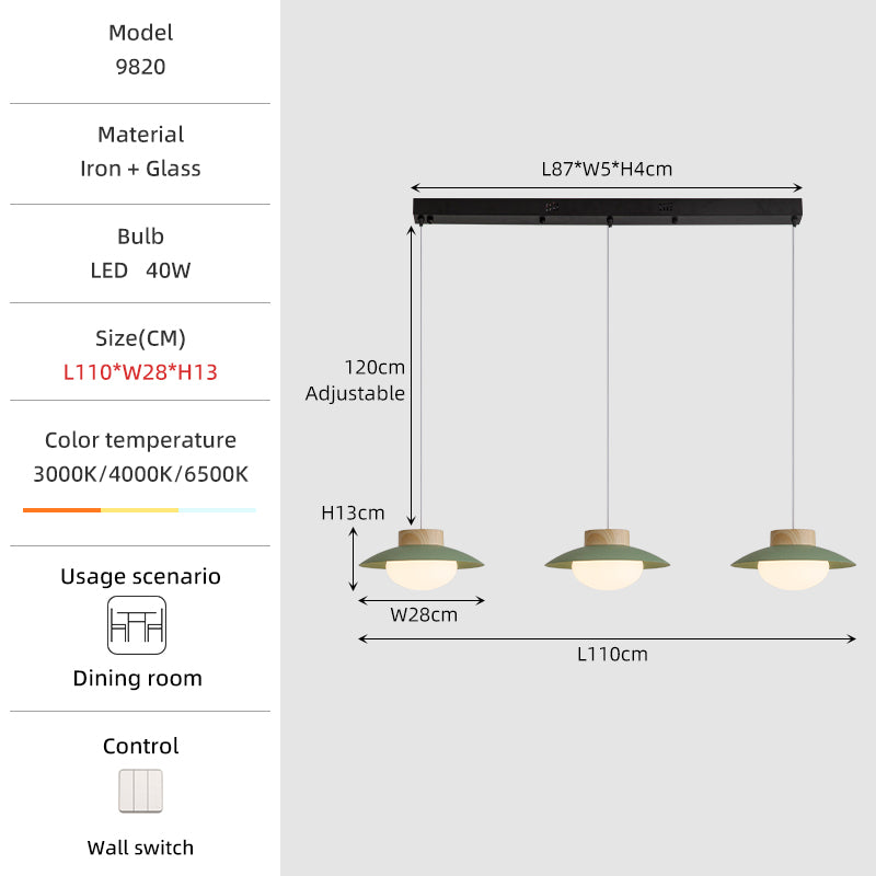 Three-head Dining Pendant Light