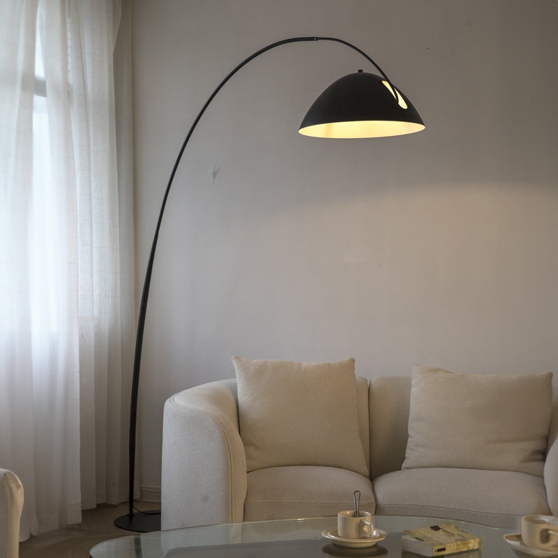 Arched floor lamp for living room