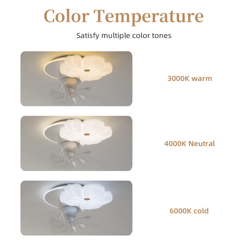 Modern Flower LED Ceiling Fan With Remote no.9670