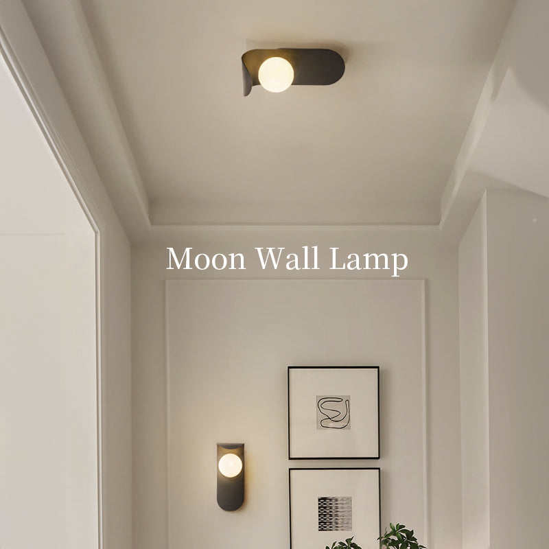 Modern moon wall lamp