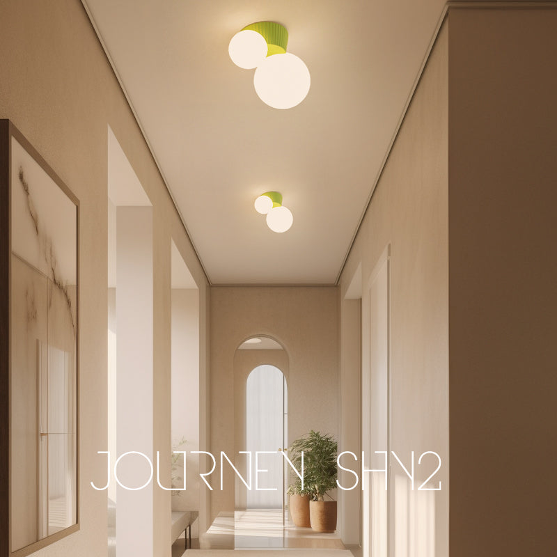 Cactus-shaped ceiling light, ideal for modern hallways.