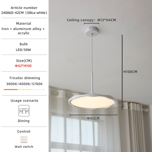 The small size of the modern minimalist chandelier