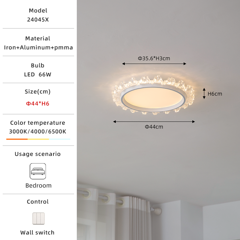 44cm crystal ceiling light