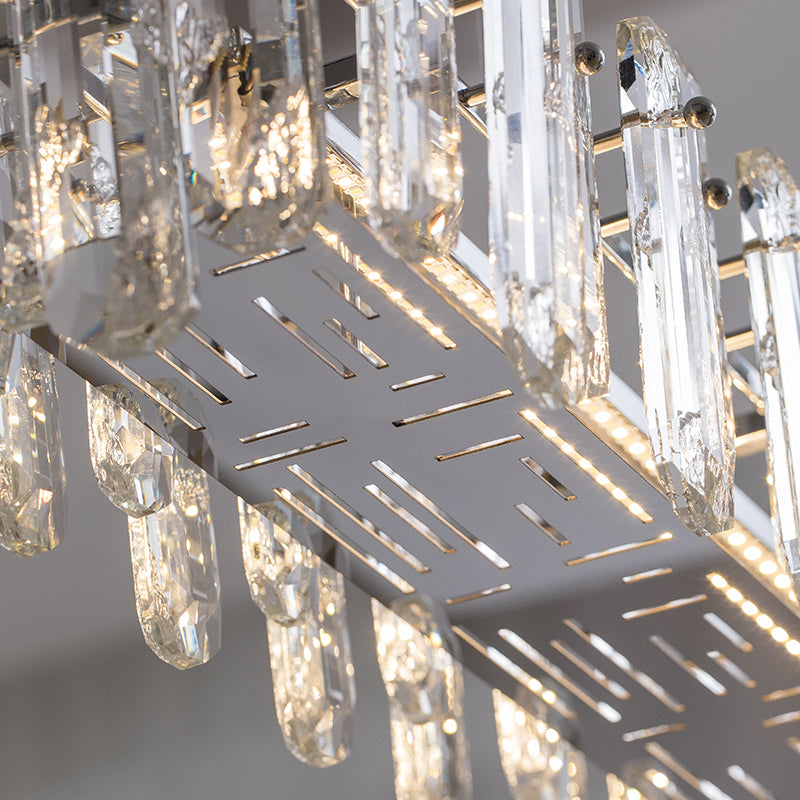 Chrome Crystal Chandelier - Modern Luxury Light 6-Sizes Available no.9618