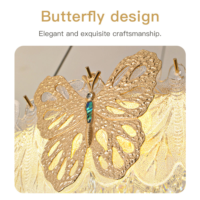 Delicate butterfly design, showcasing