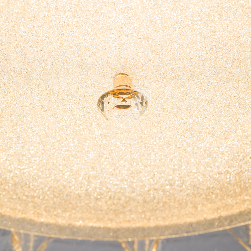 Modern Luxe Clear Glass Round LED Ceiling Light no.24057