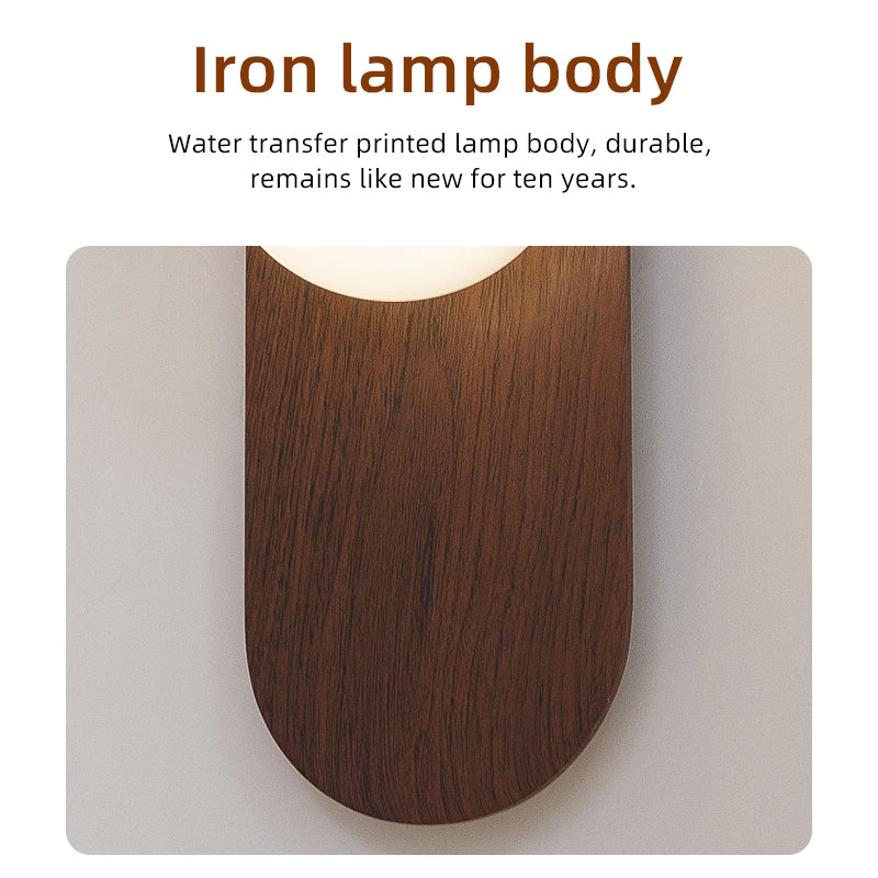 Chinese wood grain retro wall lamp details