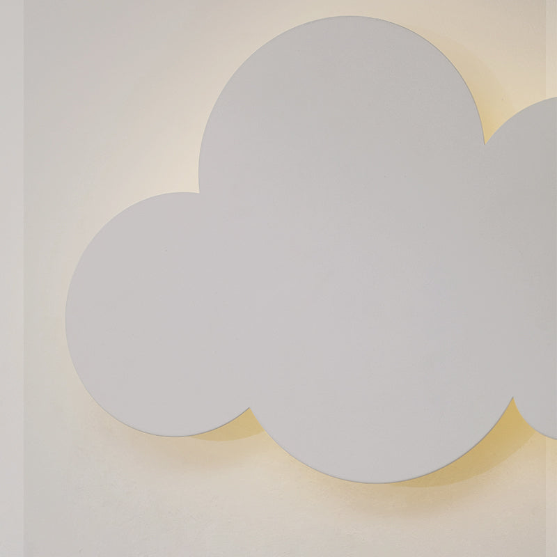 Detail of cloud wall light fixture