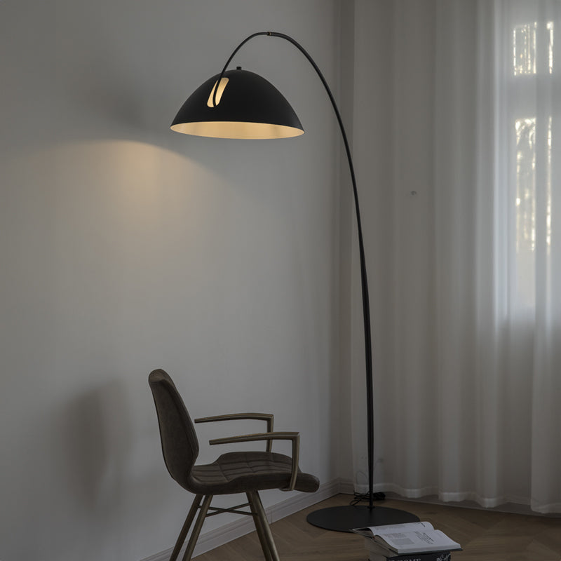 Modern arched floor lamp for study