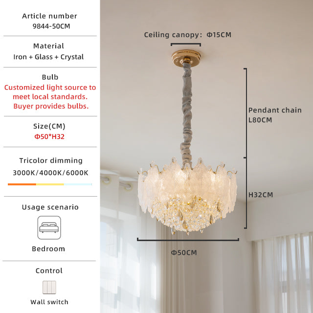 Luxury crystal chandelier 50cm size