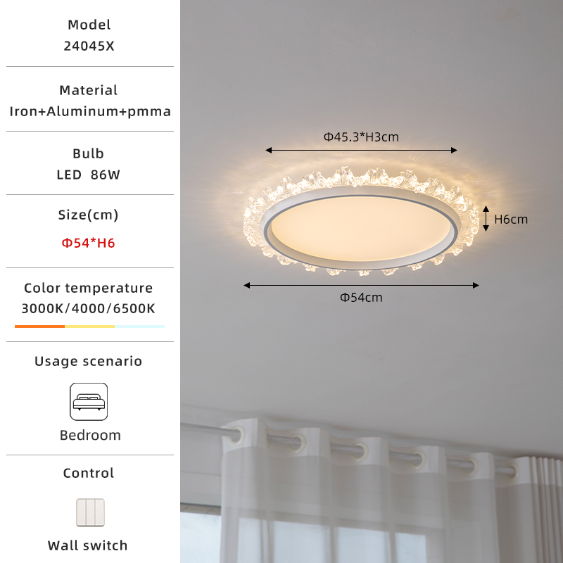 54cm crystal ceiling light