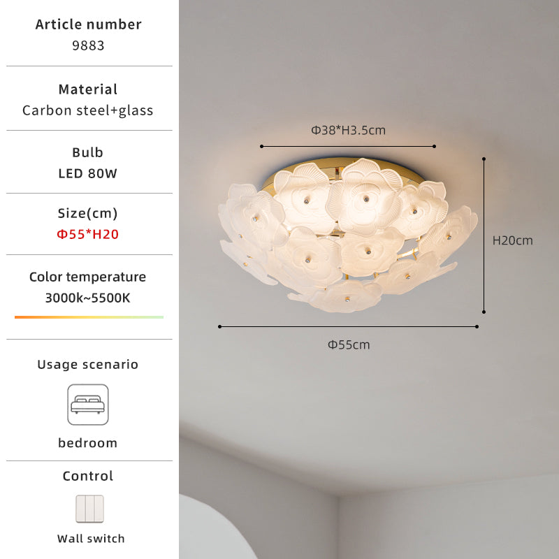 Petal ceiling light specifications and dimensions