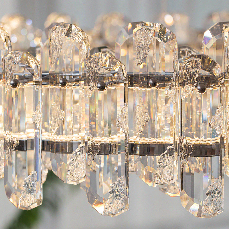 Chrome Crystal Chandelier - Modern Luxury Light 6-Sizes Available no.9618