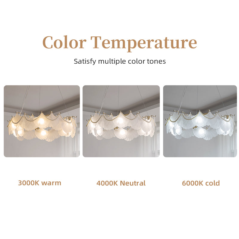 Ginkgo biloba chandelier color temperature