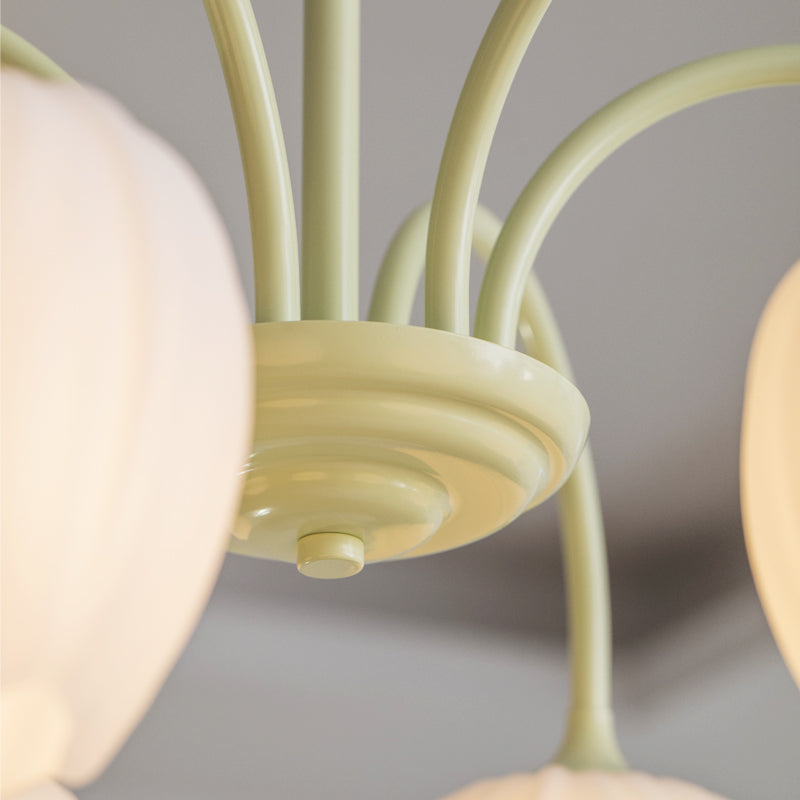 Elegant tulip flower chandelier  details