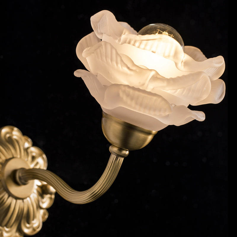 Floral Resin Sconce