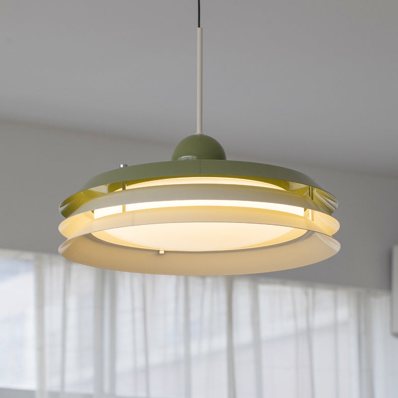 Frisbee  Modern Metal 2-Color Dome Pendant Light no.9819