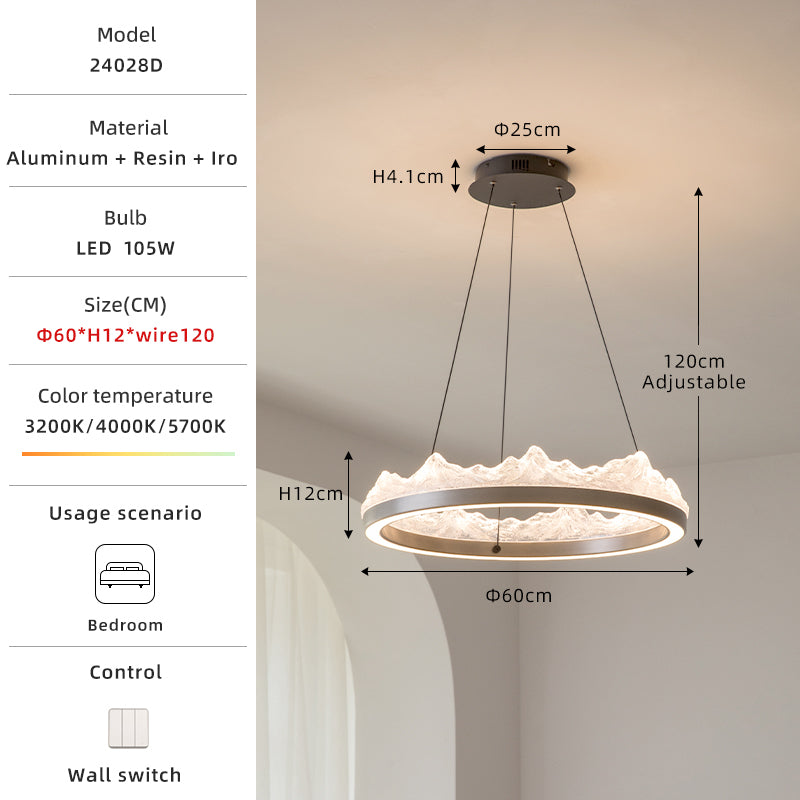 Mountain ring chandelier 60cm size