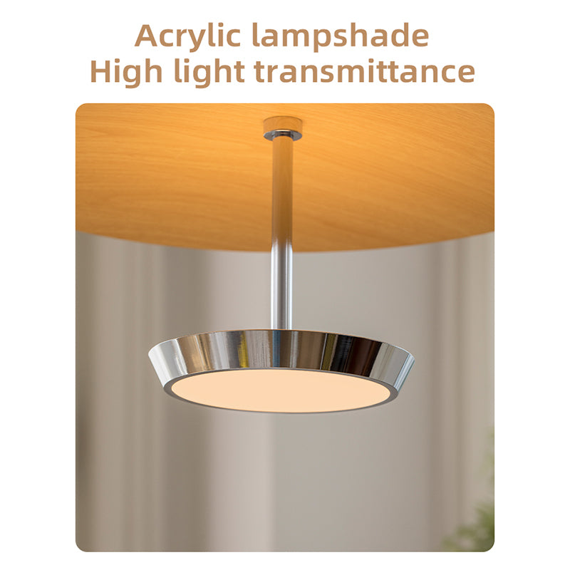 Wood Grain Pendant Light - Soft Diffused Lighting, Dual Emission no.24053