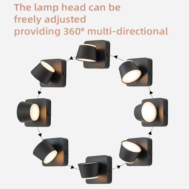 Lamp holder adjustment of minimalist wall lamp