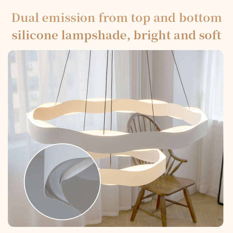 Silicone dual-light chandelier