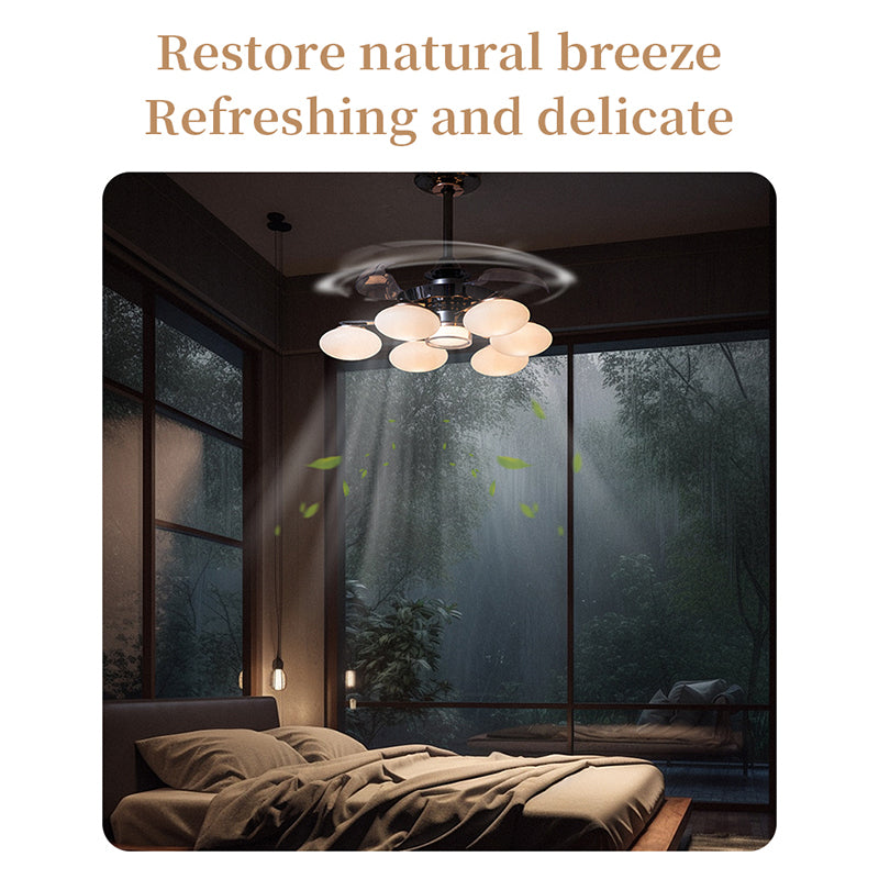 Natural breeze fan light